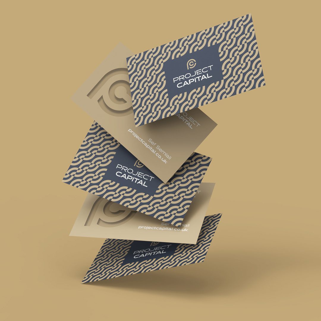 Project Capital Business Card Mockup Design